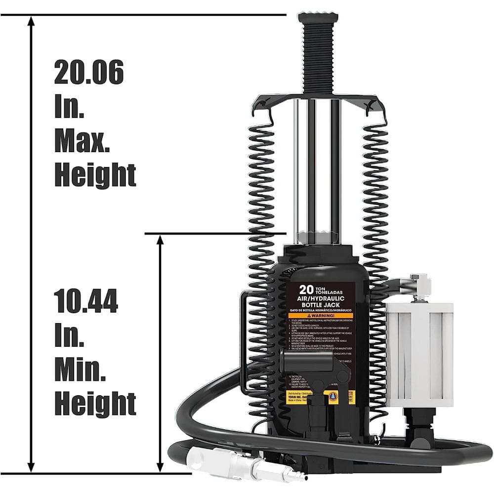 20-Ton Air Pneumatic Bottle Jack - Hercitys