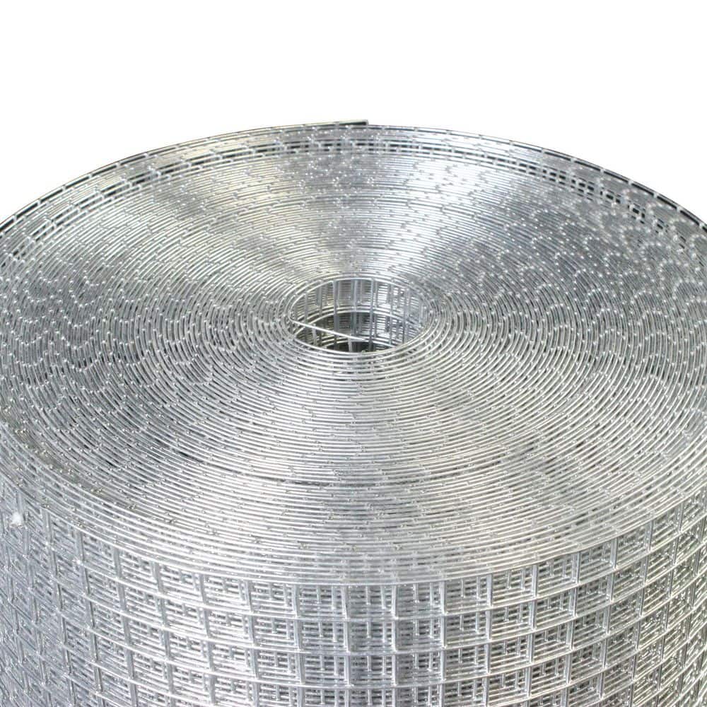 1/4 in. x 36 in. x 50 ft. Hardware Cloth Welded SIlver Metal Edging Hot-Dip Galvanized Chicken Wire Fence Garden Plant - Hercitys