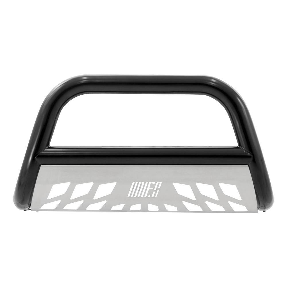 3-Inch Black Steel Bull Bar, No-Drill, Select Nissan Frontier, Pathfinder, Xterra - Hercitys