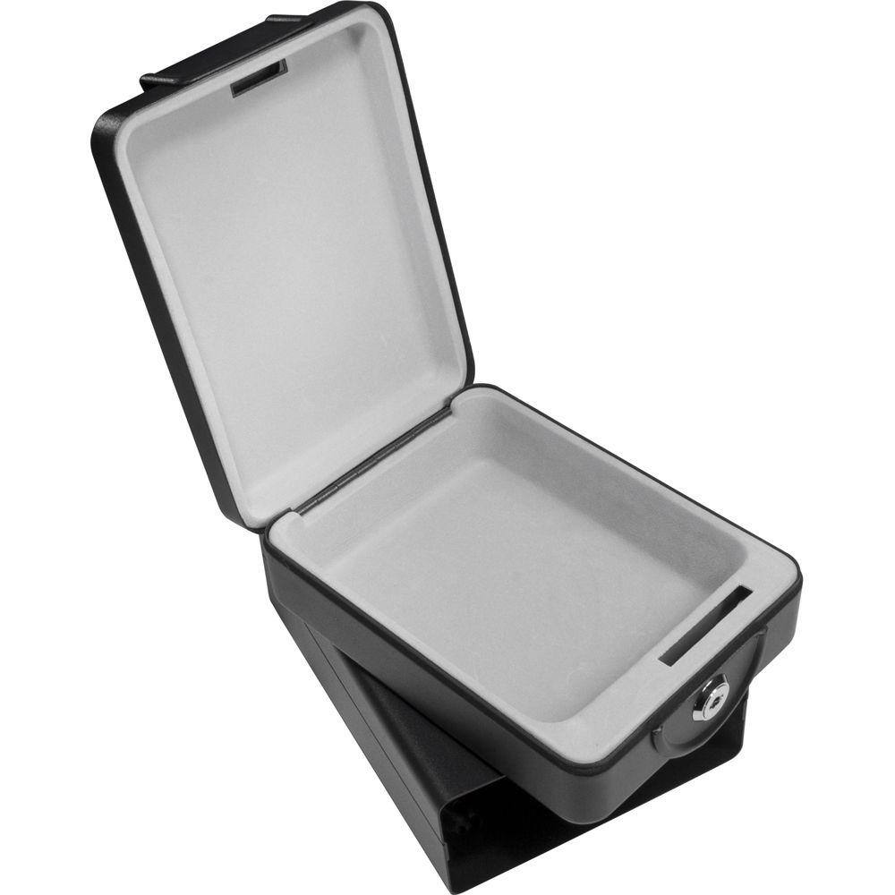 0.02 cu. ft. Steel Compact Key Lock Box Safe with Mounting Sleeve - Hercitys
