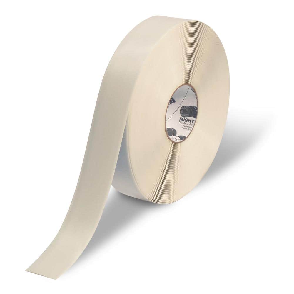 2 in. Safety Floor Tape in White 100 ft. Roll - Hercitys