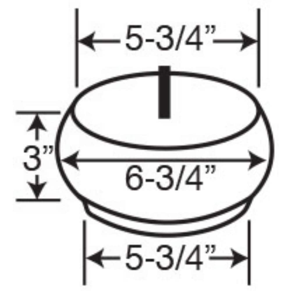 3 in. x 6-3/4 in. Unfinished Solid Hardwood Round Bun Foot - Hercitys