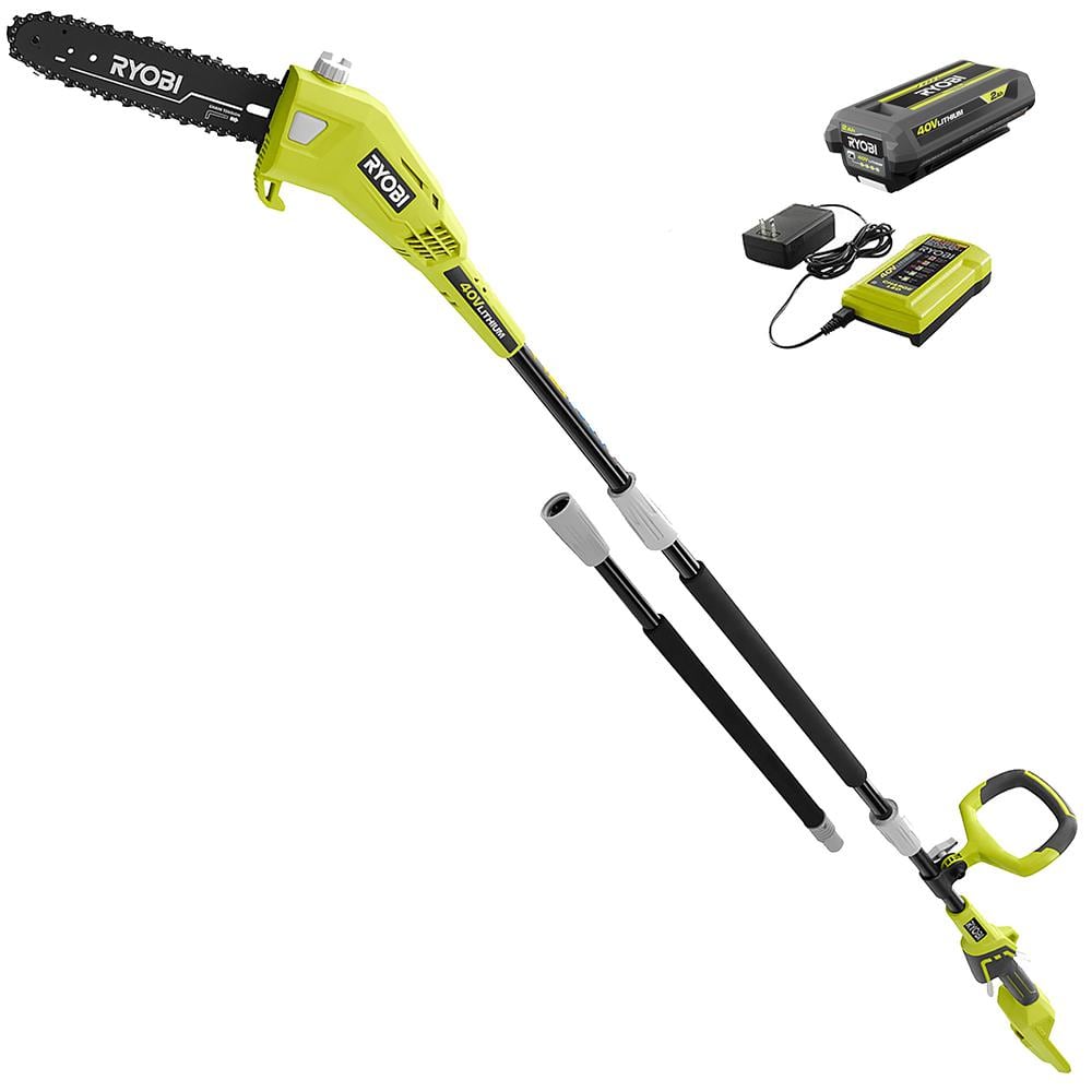 40V 10 in. Cordless Battery Pole Saw with 2.0 Ah Battery and Charger - Hercitys