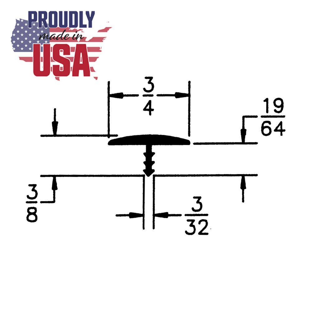 3/4 in. Dove Gray Polyethylene Center Barb Hobbyist Pack Bumper Tee Moulding Edging 25 ft. Long Coil - Hercitys