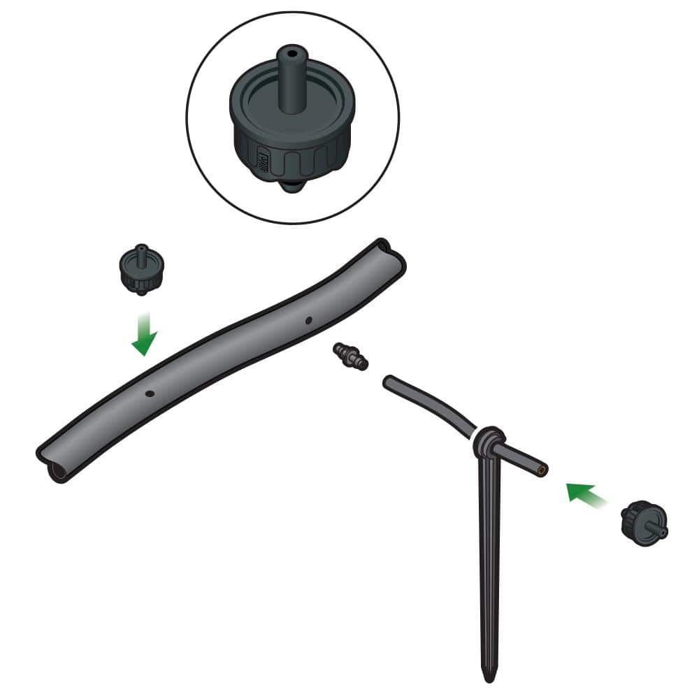 1 GPH Compensating Drippers (25-Pack) - Hercitys