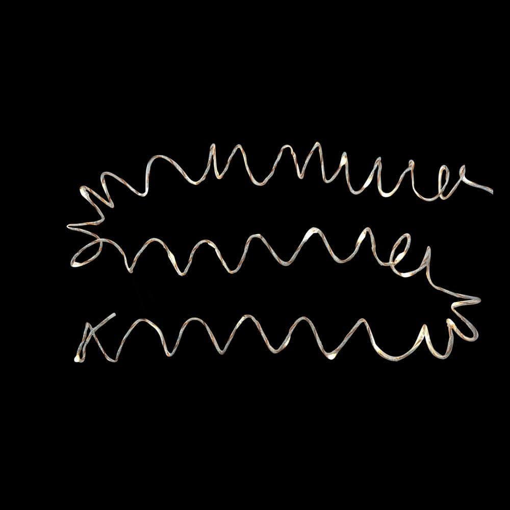 12 ft. Pre-Lit LED Battery Operated White Single Braided Garland (Bundle of 2) - Hercitys