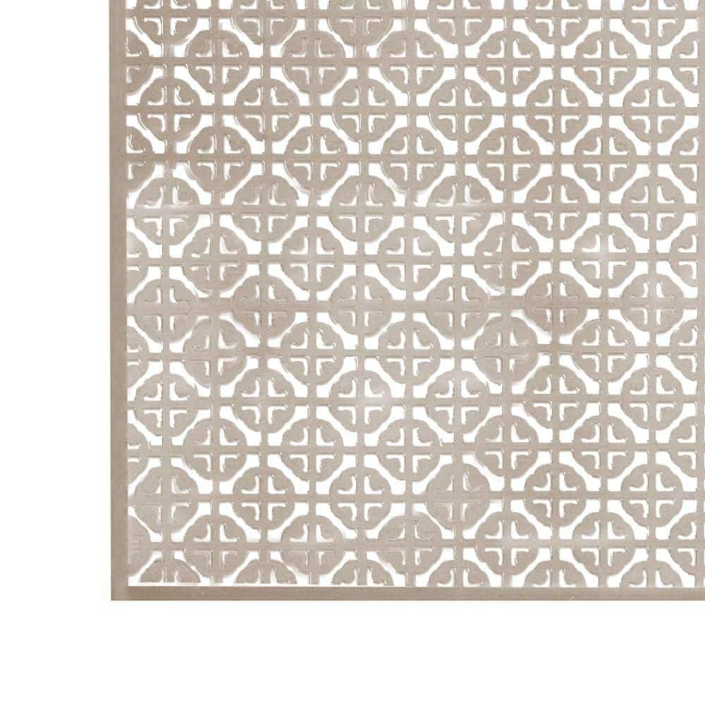 1 ft. x 2 ft. Satin Nickel Mosaic Aluminum Sheet - Hercitys