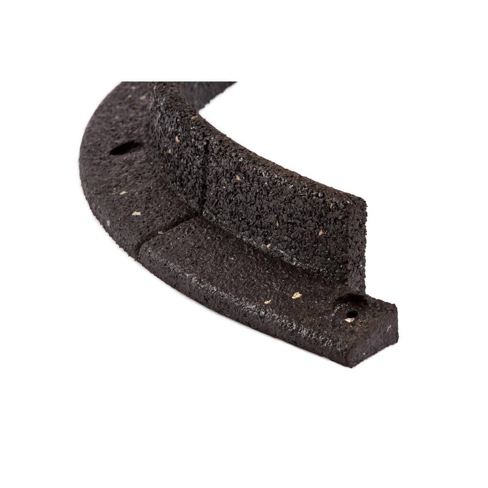 36 in. Black Recycled Rubber Tree Ring (1-Pack) - Hercitys