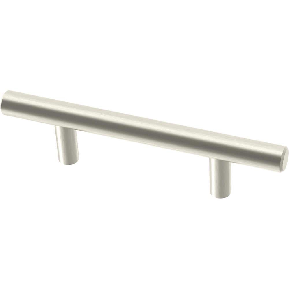 10-Pack Simple Bar 3 in. (76 mm) Modern Cabinet Drawer Pulls in Stainless Steel - Hercitys