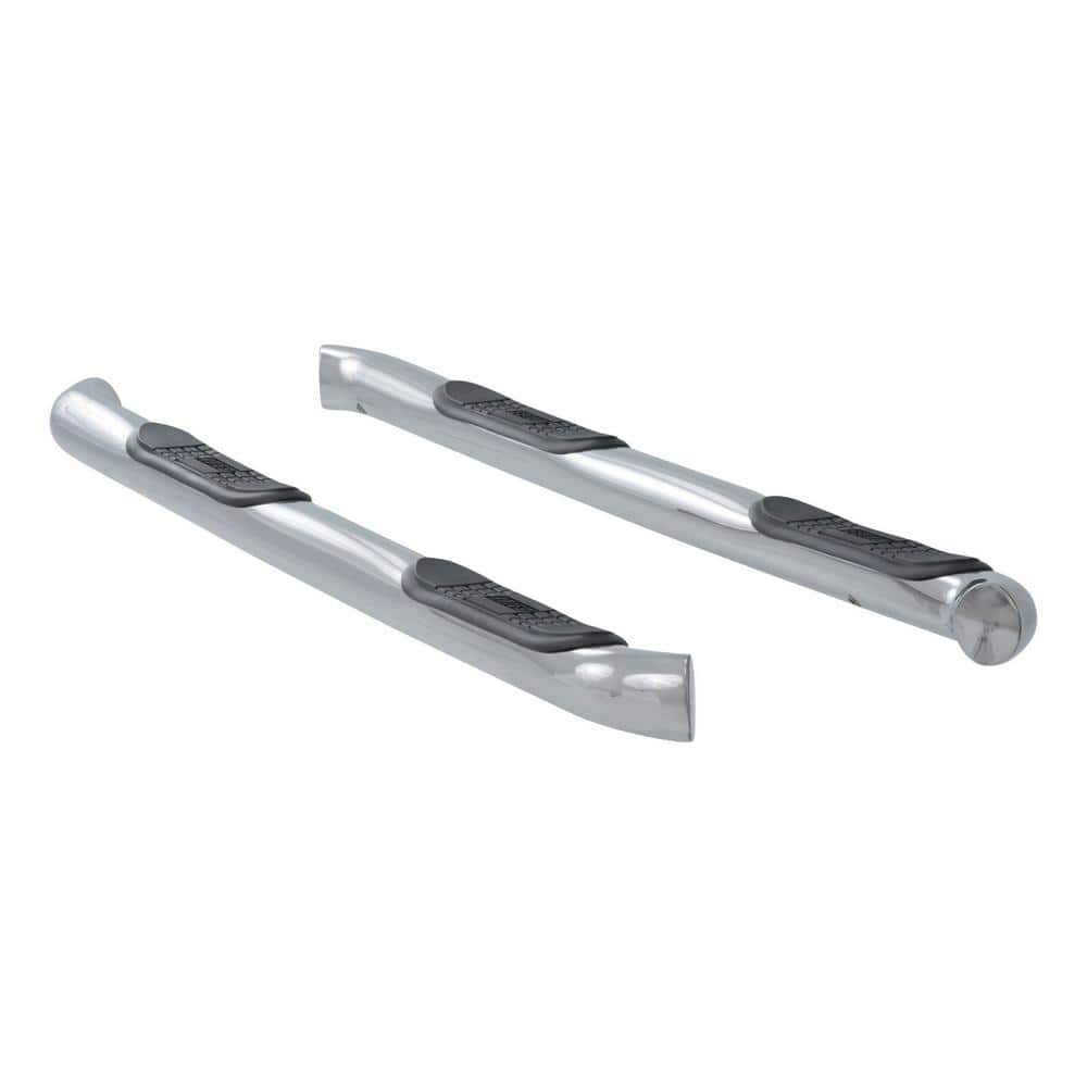 3-Inch Round Polished Stainless Steel Nerf Bars, No-Drill, Select Chevrolet Equinox, GMC Terrain - Hercitys