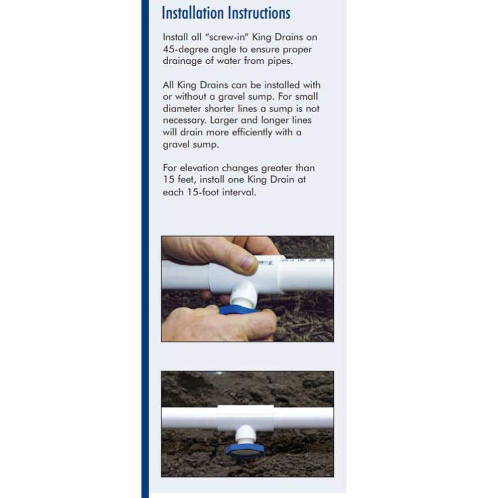 3/4 in. Lateral Line Freeze Protection Soft Grip Drain (25-Pack) - Hercitys