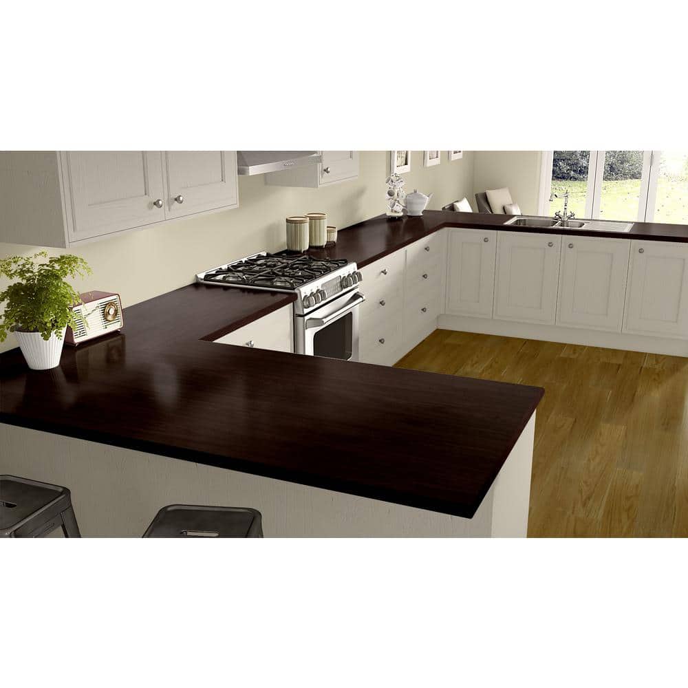 4 ft. x 8 ft. Laminate Sheet in Cocobala with Premium Textured Gloss Finish - Hercitys