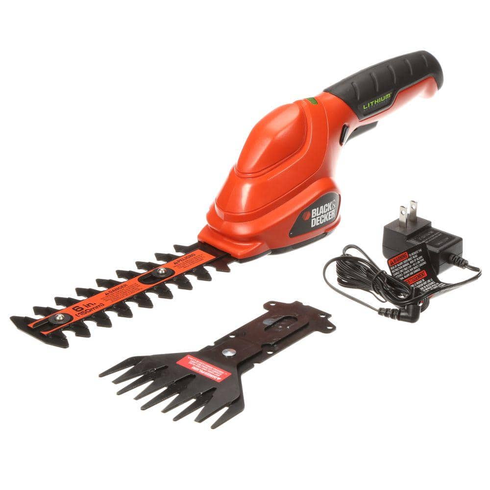 3.6V Cordless Battery Powered 2-in-1 Compact Garden Shears & Trimmer Combo Kit with Charger - Hercitys
