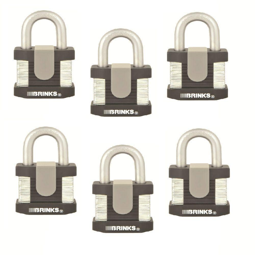 50 mm Laminated Steel Commercial Padlock (6-Pack) - Hercitys