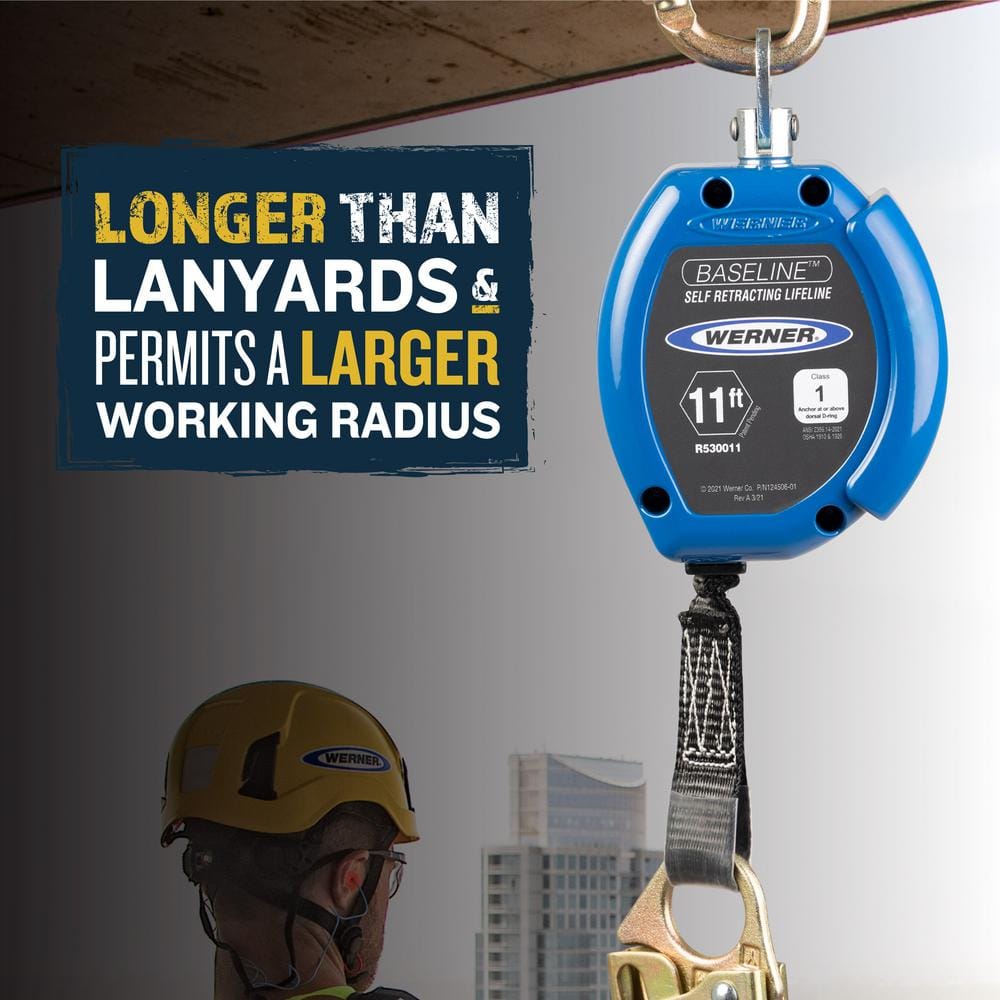 11 ft. Baseline Self Retracting Lifeline - Hercitys