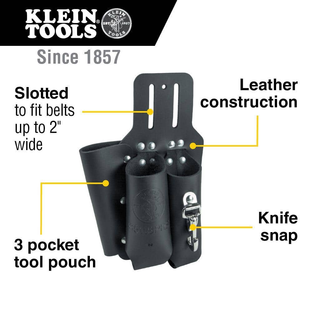 3-Pocket Pliers Rule and Screwdriver Holster - Hercitys