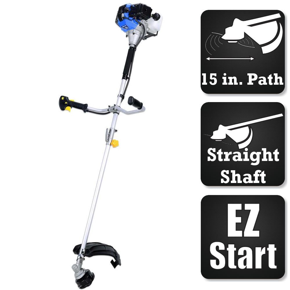 2-Stroke 42.7 cc Straight Shaft Trimmer and Brush Cutter Combo - Hercitys
