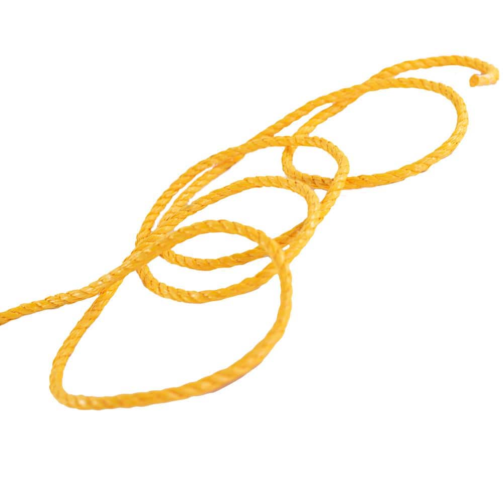 1/2 in. x 400 ft. – Twisted Polypropylene All Purpose Rope – Yellow - Hercitys
