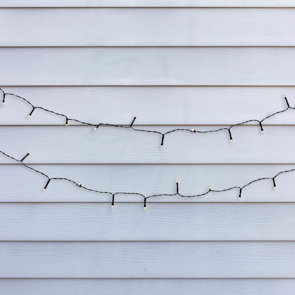 50-Light 13 ft. 8 in. White Lights Solar String Light - Hercitys