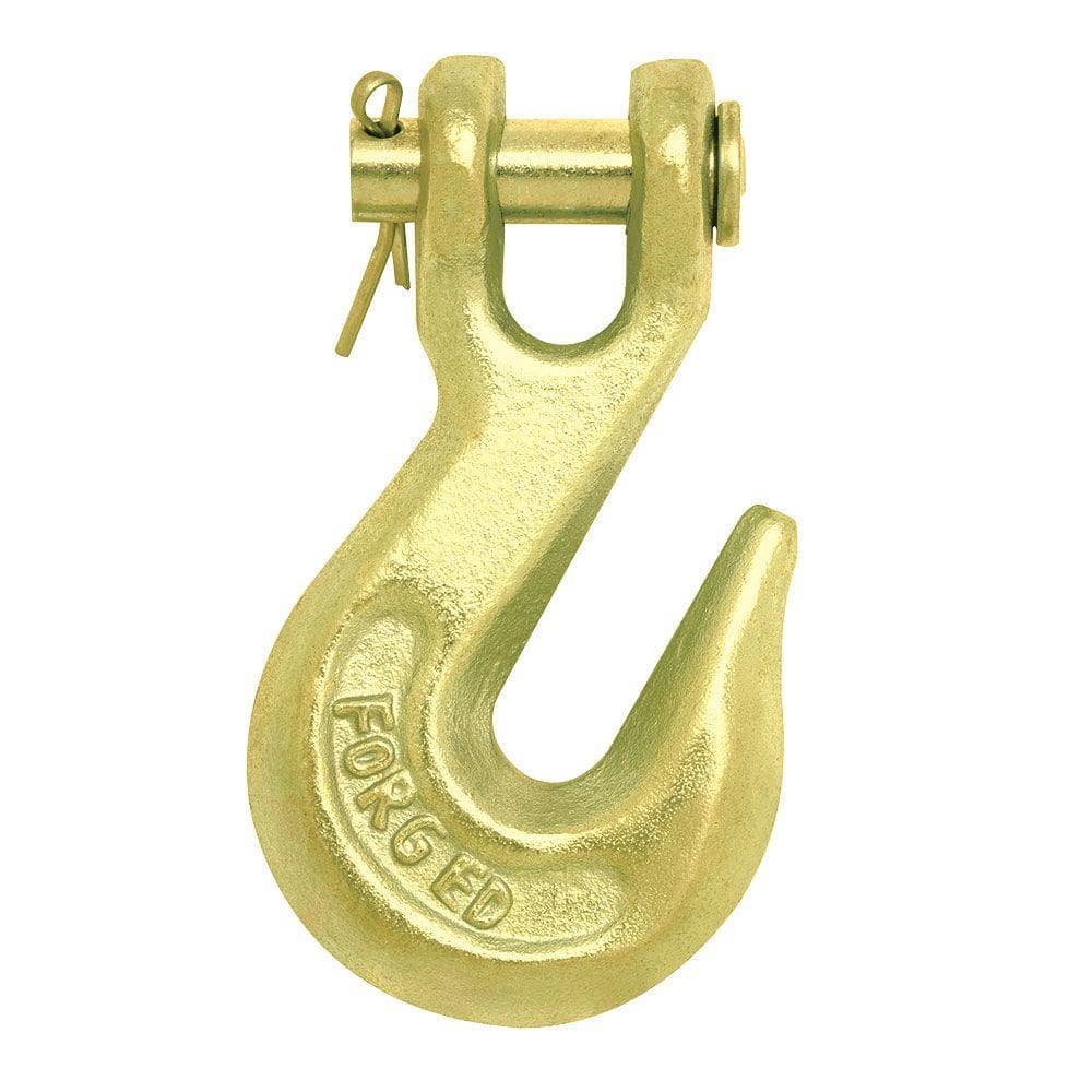 3/8 in. Yellow Zinc-Plated Grade 70 Grab Hook - Hercitys