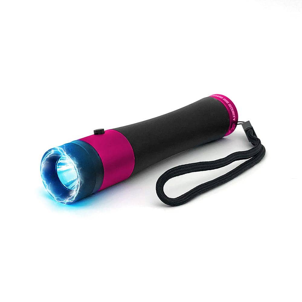 200 Lumens Ivy Pink Women’s Choice Stun Gun Flashlight with Concealed Prongs and High Voltage Stun - Hercitys