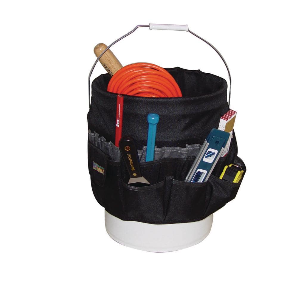 12 in. Mega Bucket Tool Bag for 5 Gallon Pail - Hercitys