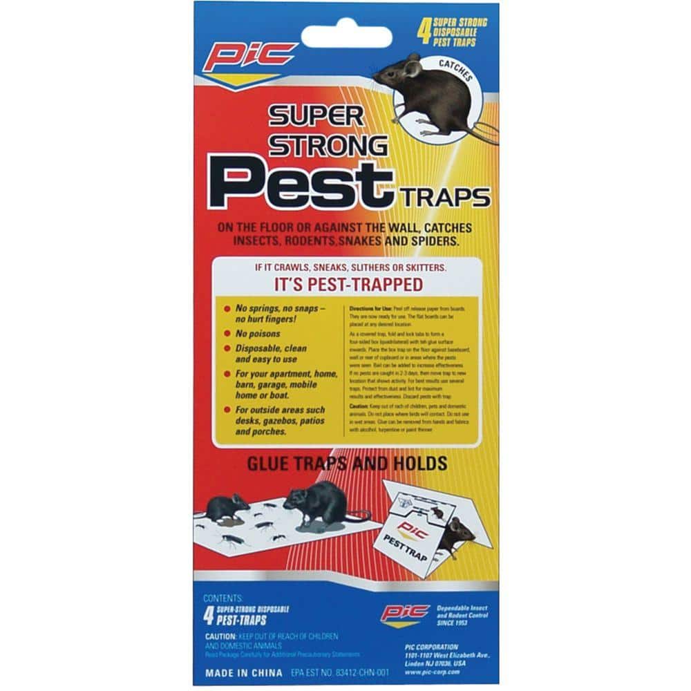 4 Glue Pest Trap for Spiders and Snakes (3-Packs) - Hercitys