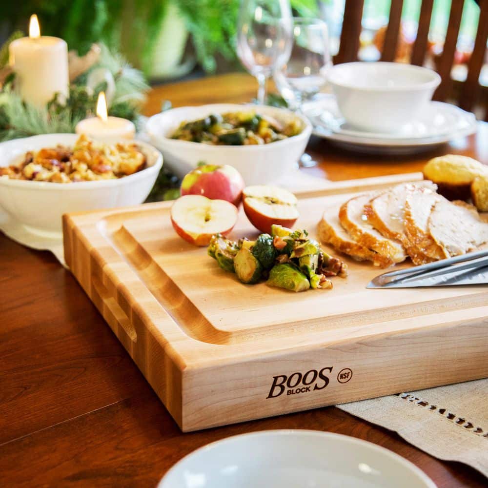 1-Piece Maple Wood Reversible Cutting Board - Hercitys