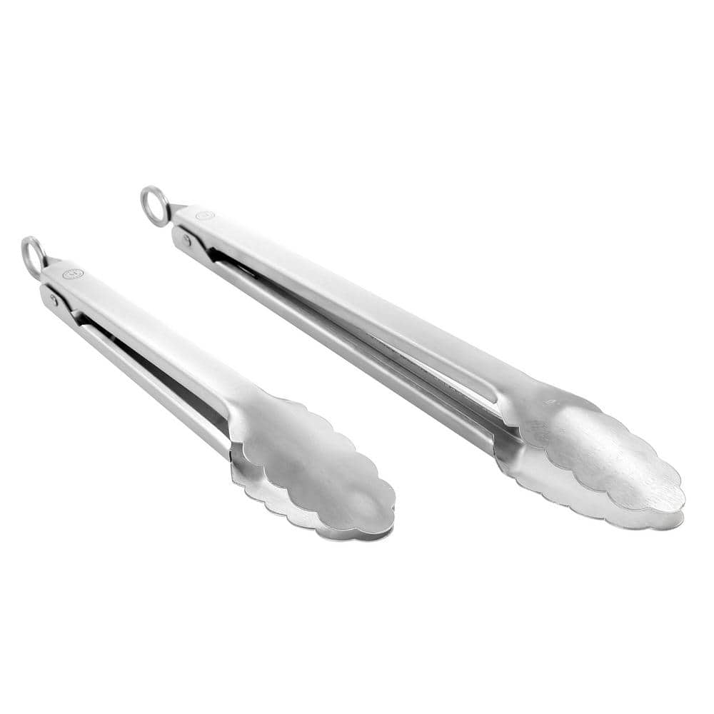 2 Piece Stainless Steel Tongs - Hercitys