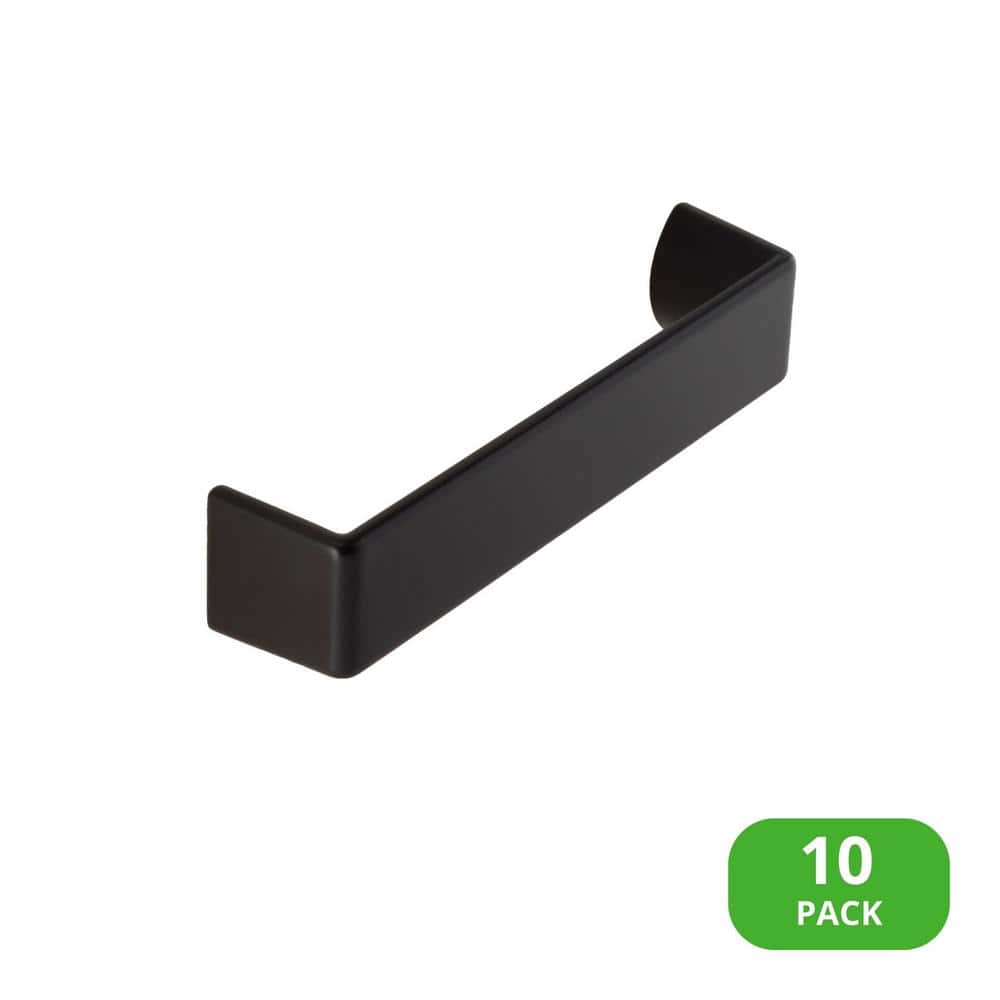 10-Pack Lancaster 3-3/4 in. (95 mm) Center-to-Center Modern Matte Black Bar Drawer Pull - Hercitys