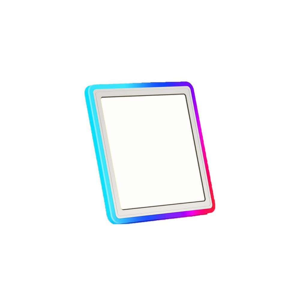 13 in. Wifi Smart LED Ceiling Light, 6500K 2400 Lumen RGB Flush Mount Lighting Fixture with Alexa Google Home - Hercitys