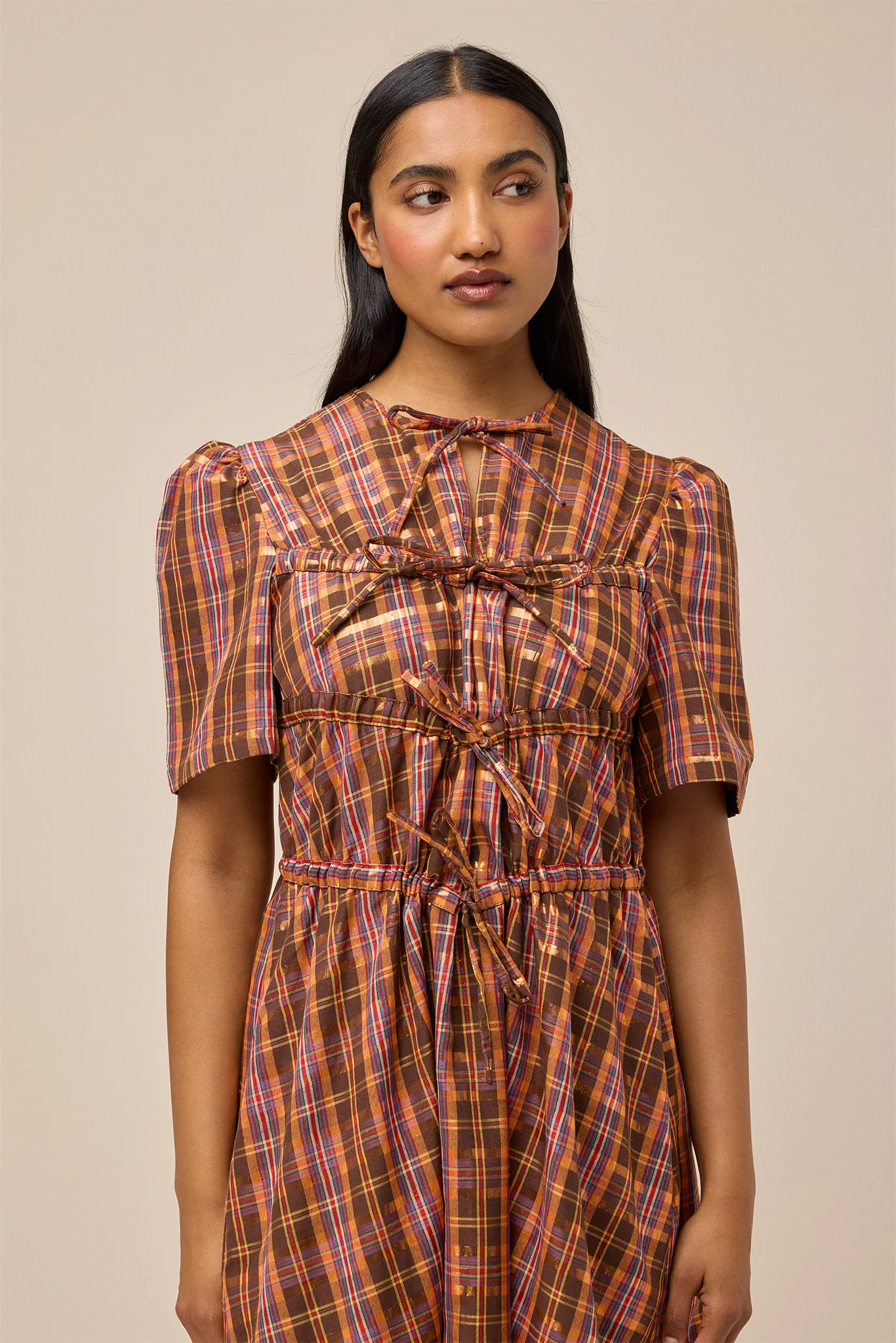 ALICE DRESS - PICKET FENCE PLAID - Hercitys