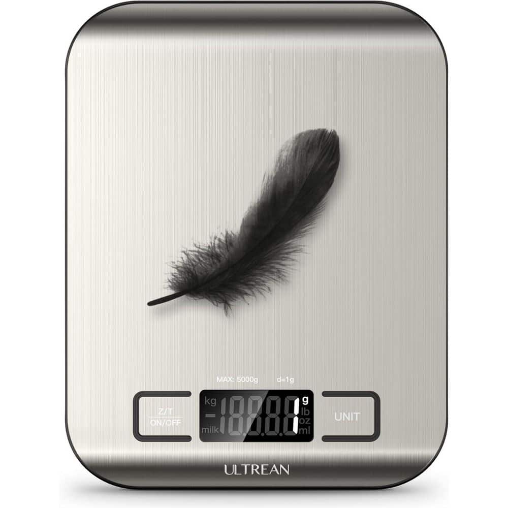 11 lb Capacity Digital Food Scale with Tare Function (Batteries Included) - Hercitys