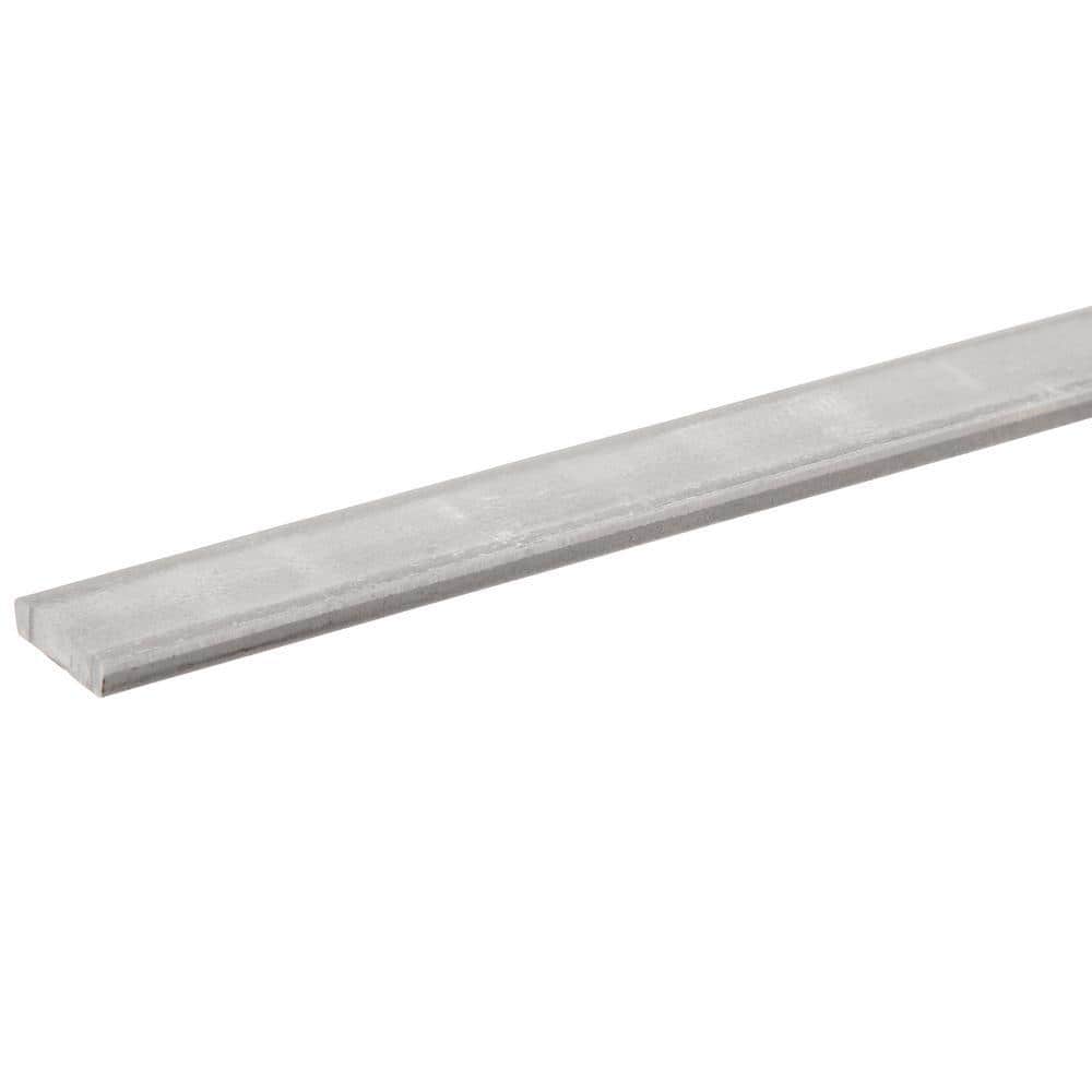 1/2 in. x 4 ft. – 1/8 in. Thick Plain Steel Flat Bar - Hercitys