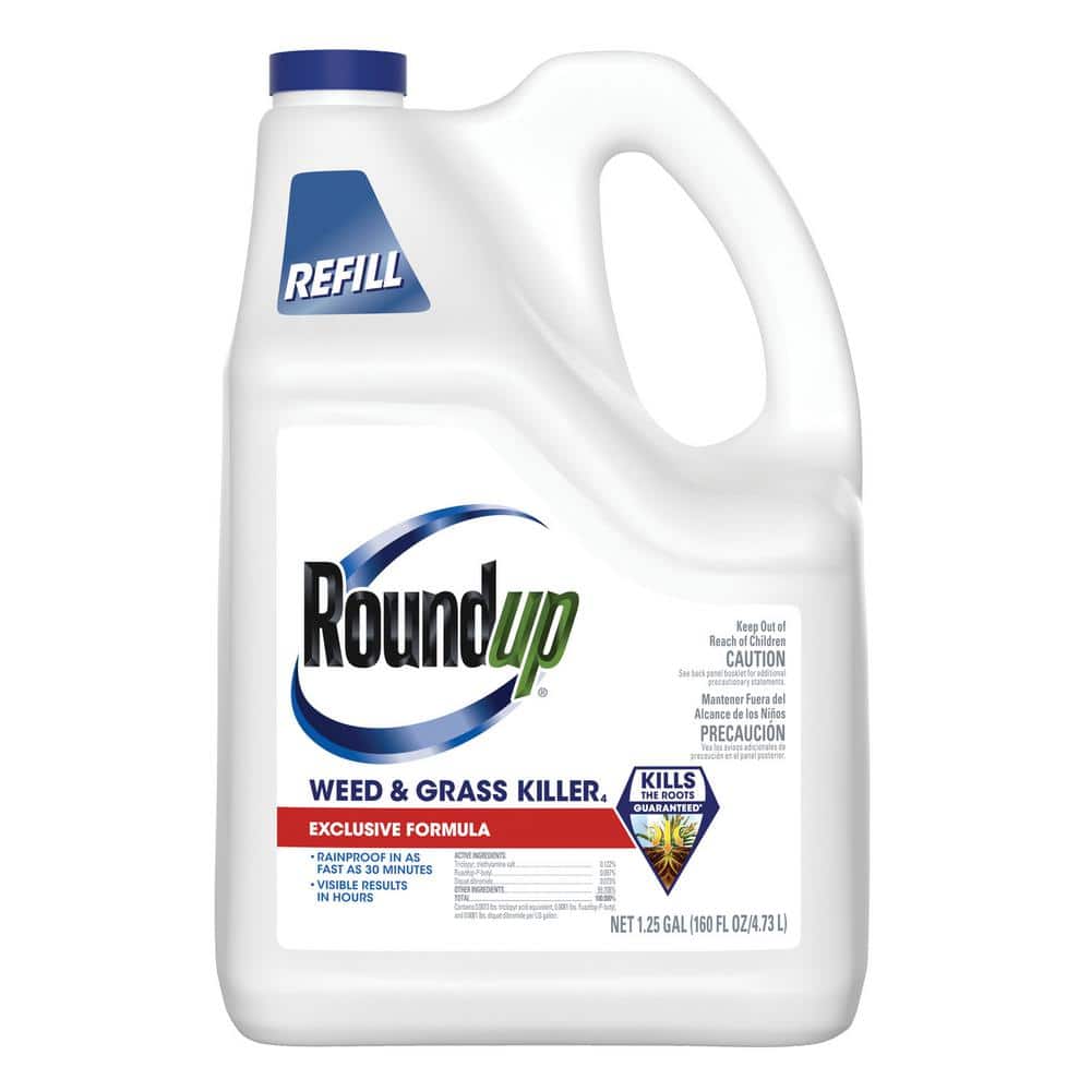1.25 Gal. Weed/Grass Killer4 Refill, Use In and Around Flower Beds, Trees, Driveways, Walkways, and More - Hercitys