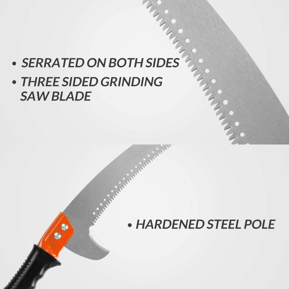 17 in. Steel Blade 10 ft. Pruning Saw - Hercitys