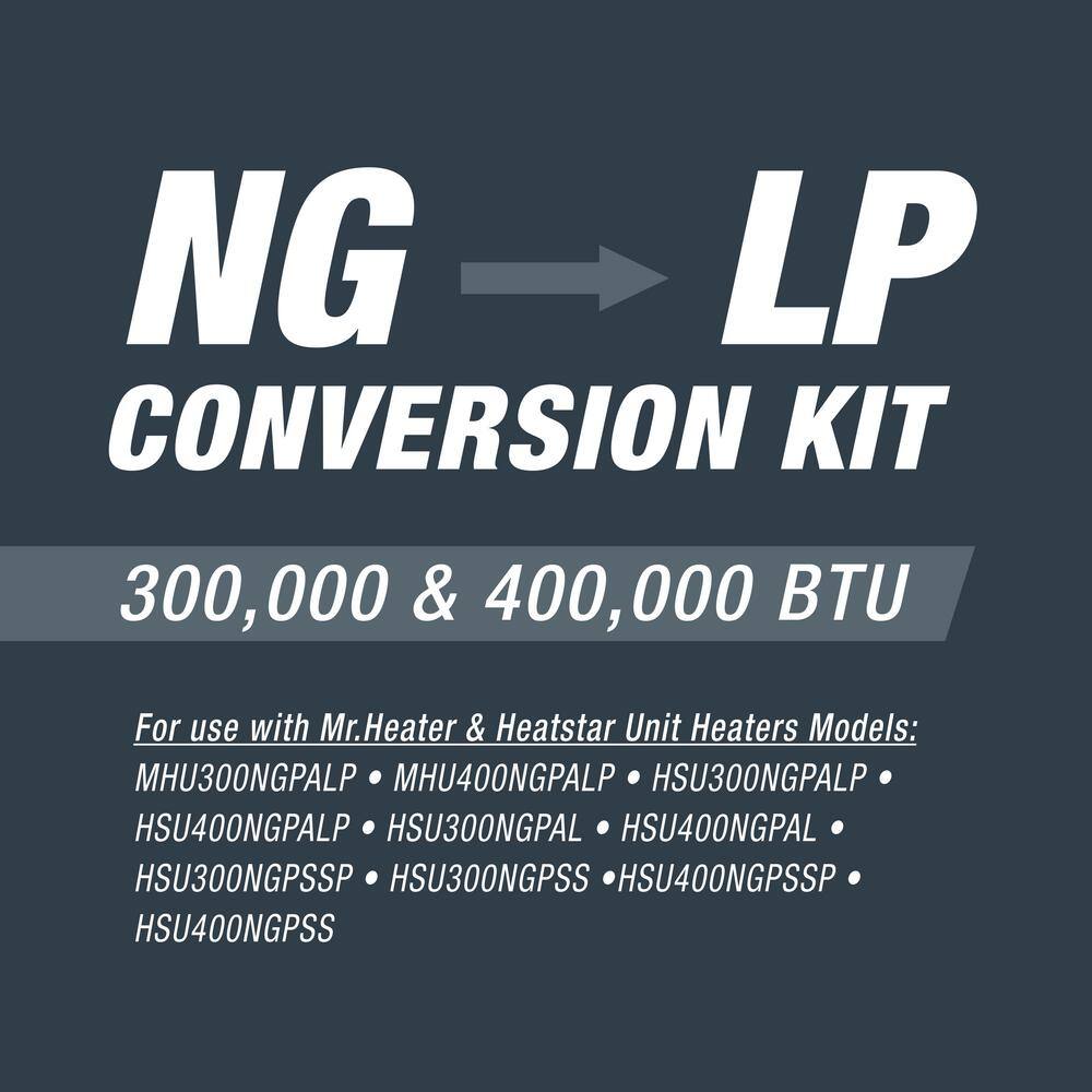 300K and 400K BTU Unit Heaters NG to Propane Conversion Kit - Hercitys