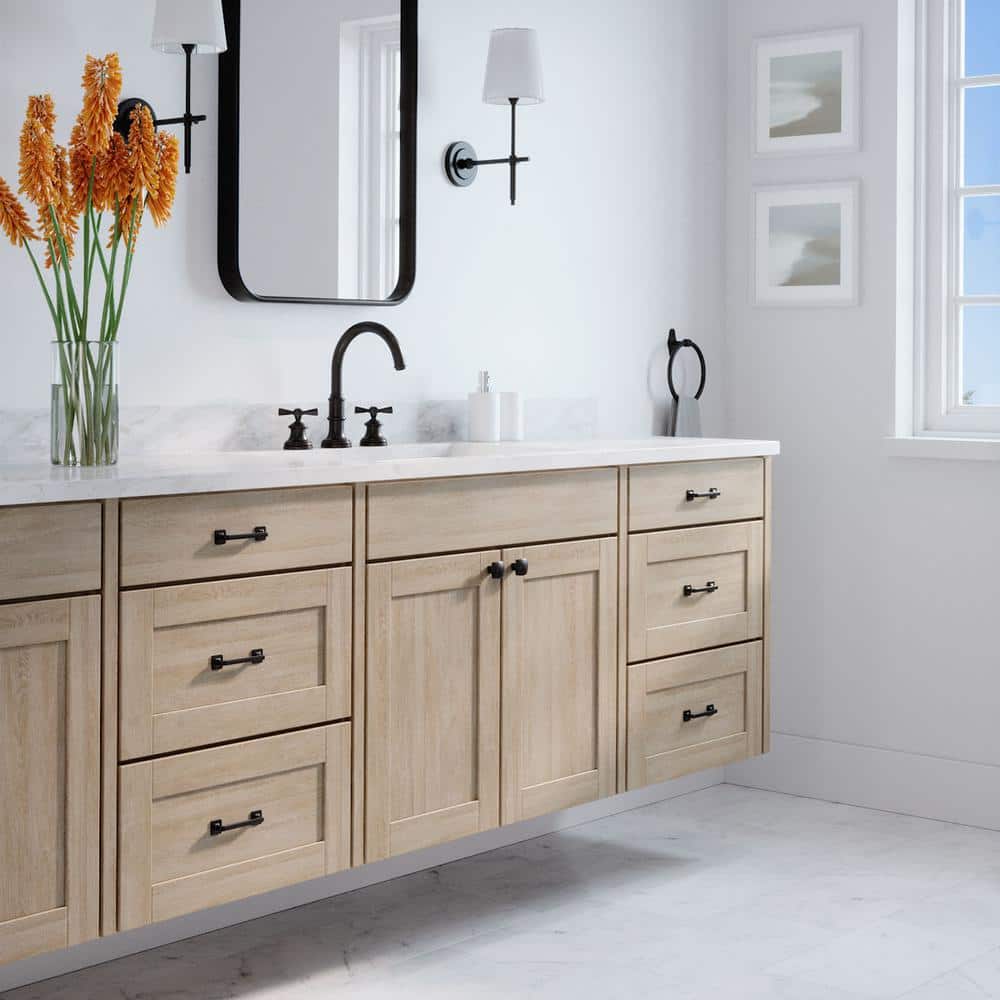 10-Pack Boise 1-1/4 in. (32 mm) Traditional Matte Black Square Cabinet Knob - Hercitys