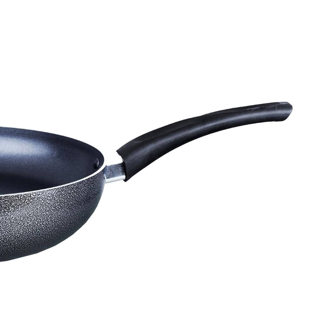 12 in. Black Aluminum Woks with Nonstick Surface - Hercitys