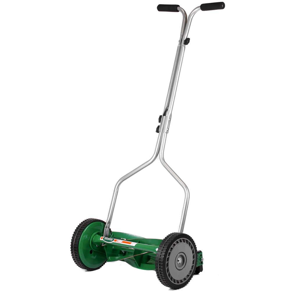 14 in. 5-Blade Manual Walk Behind Push Reel Lawn Mower - Hercitys