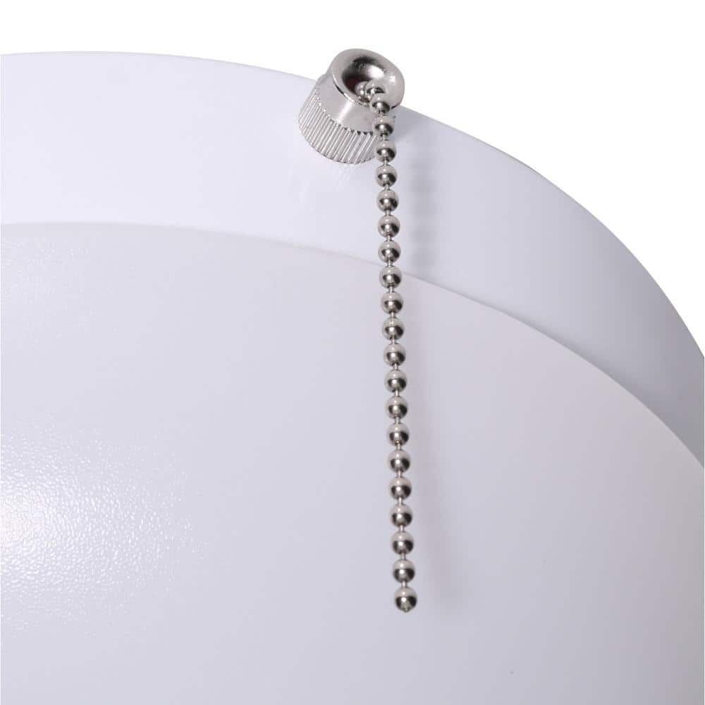 1-Light White Round Closet Flush Mount - Hercitys