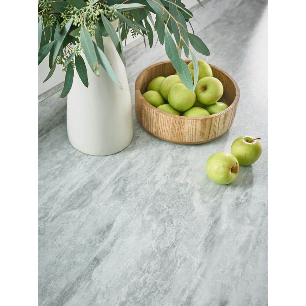 4 ft. x 8 ft. Laminate Sheet in White Bardiglio with Matte Finish - Hercitys