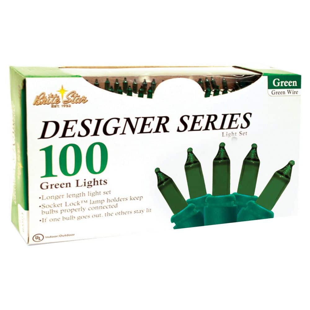 100-Light Designer Series Green Mini Light Set - Hercitys