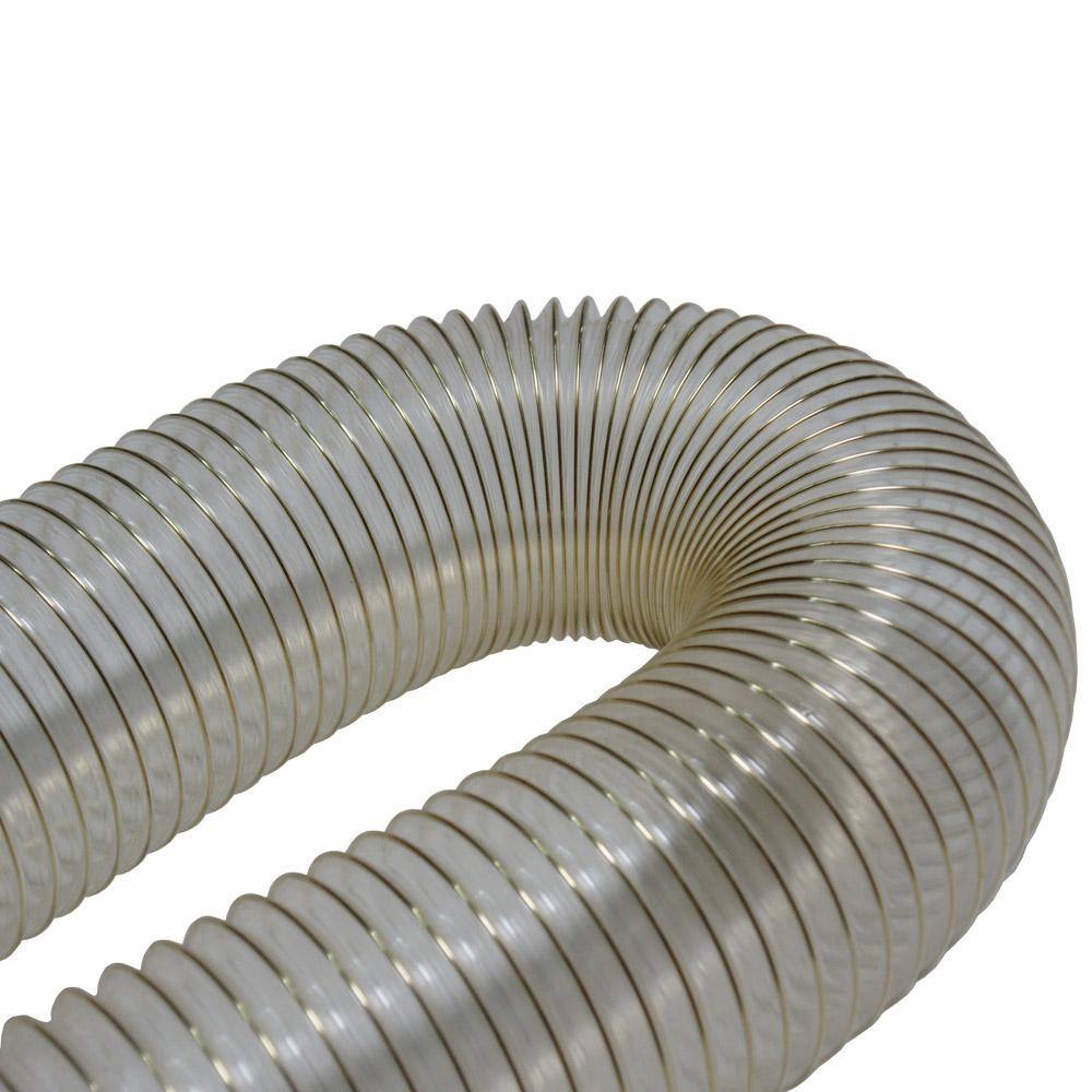 1.5 in. D x 25 ft. PVC Coil General Purpose Flexible Ducting in Clear - Hercitys