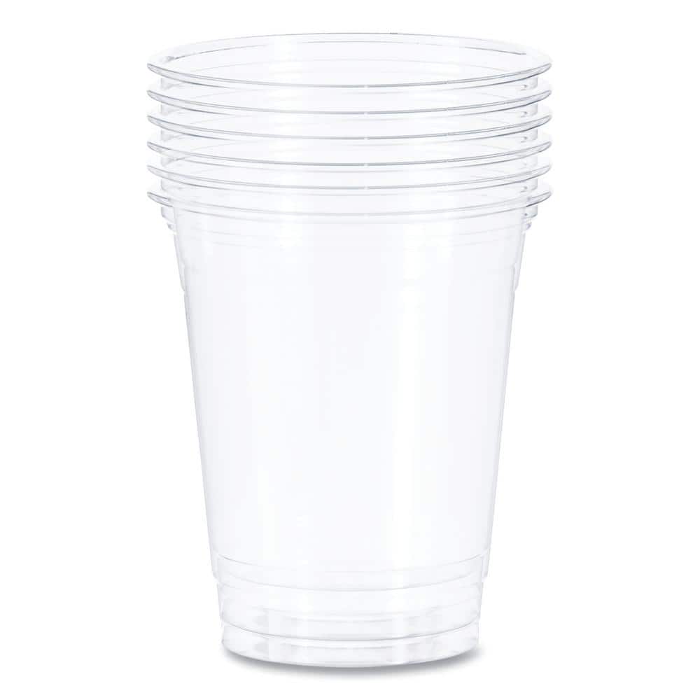 10 oz. Ultra Clear Disposable Plastic Cups, PET, Tall (50/Bag, 20-Bags/Carton) - Hercitys