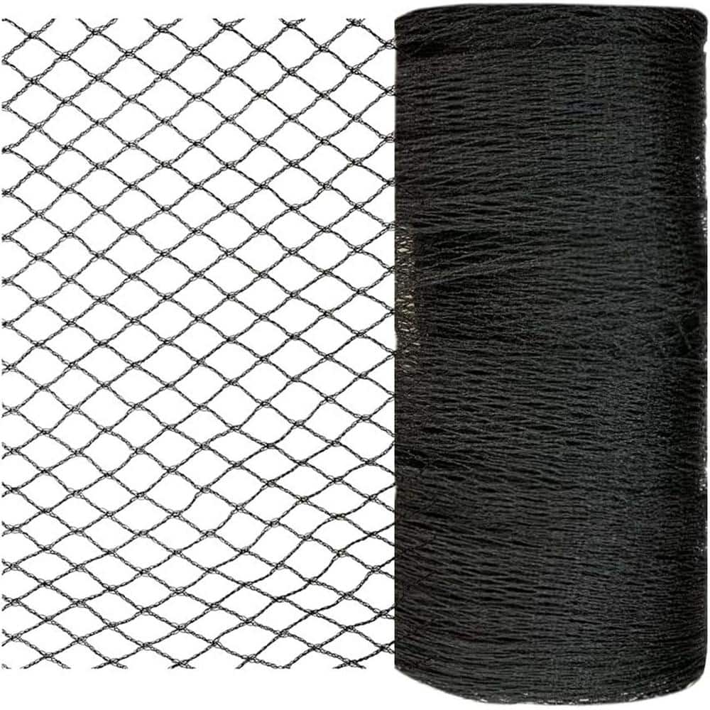 20 ft. x 30 ft. Outdoor Black Garden 1/2 in. Woven Mesh Bird Deer Netting for Plants Protection, Pond Netting for Leaves - Hercitys