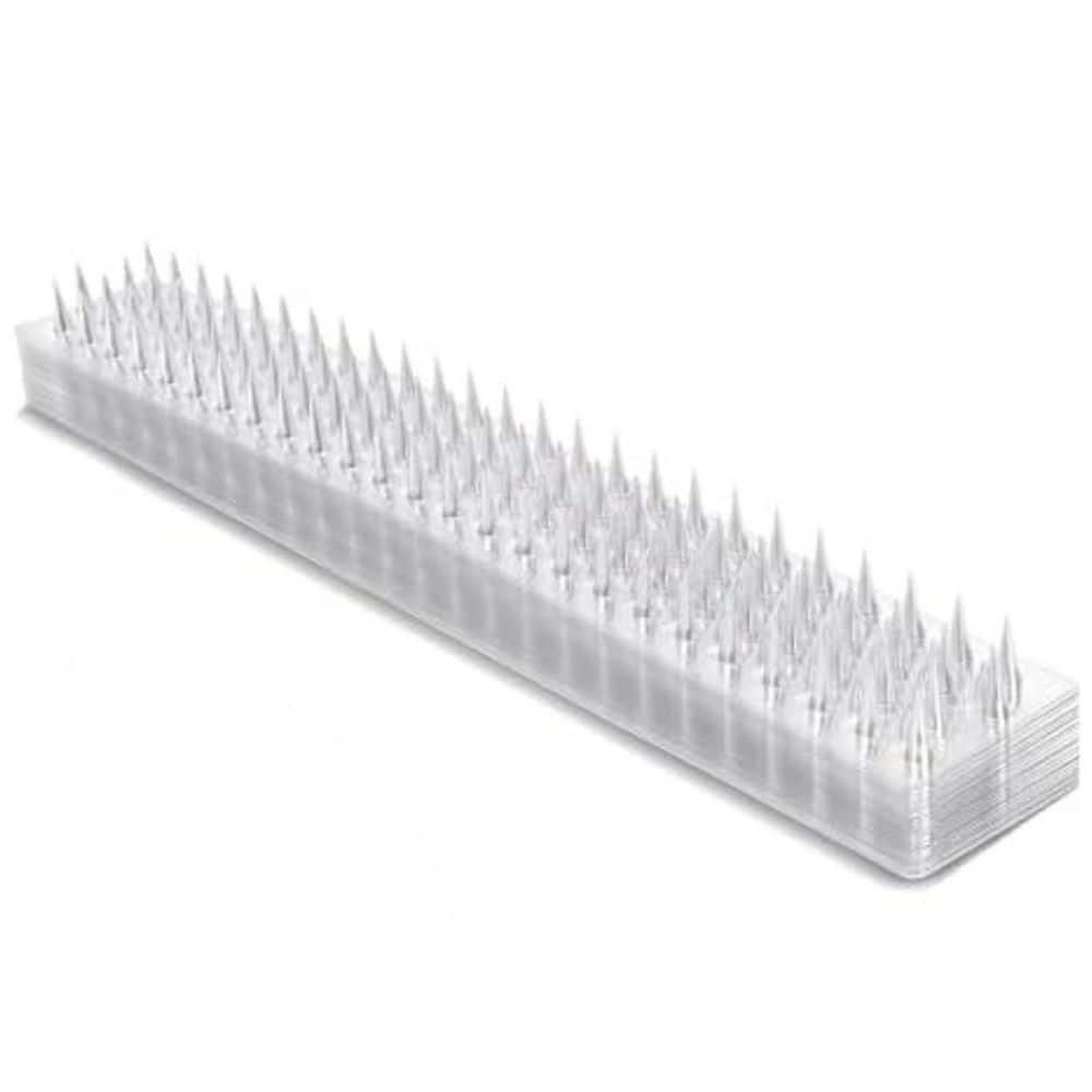 36-Pack Clear Transparent PVC Bird Spikes for Narrow Landing Gaps and Precision Deterrent - Hercitys