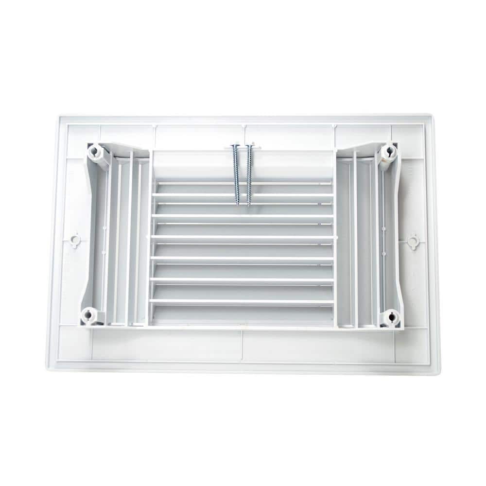 10 in. x 6 in. Plastic Ceiling Register 3-Way - Hercitys