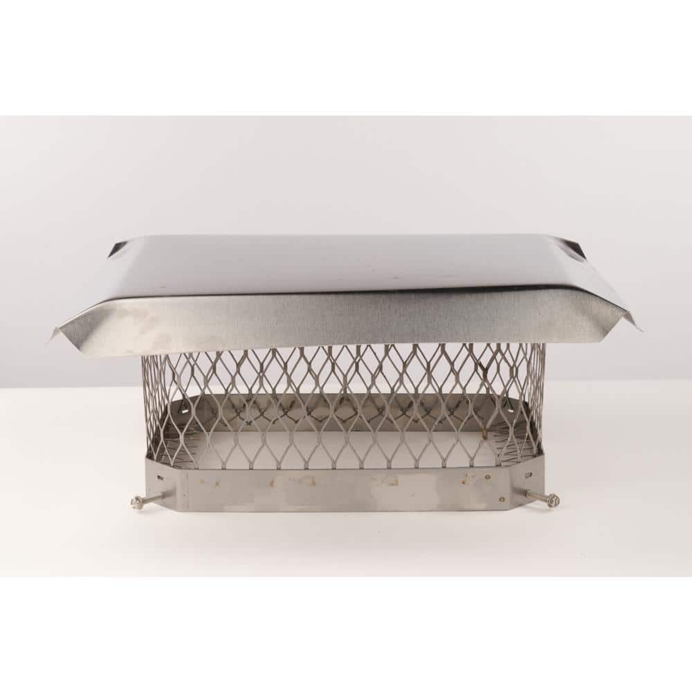 13 in. x 13 in. Stainless Steel Fixed Chimney Cap - Hercitys