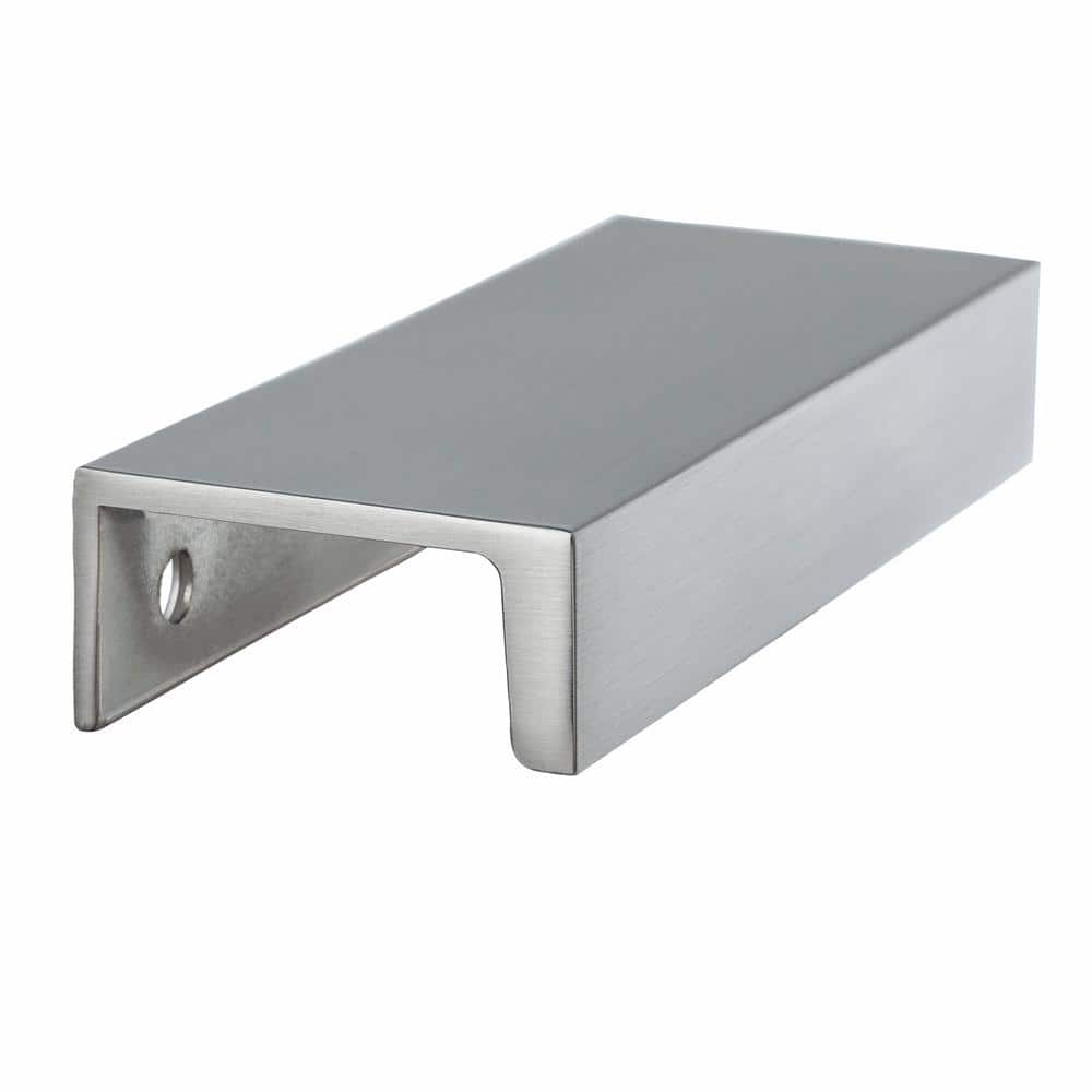 10-Pack Martin 3 in. (76 mm) Center-to-Center Satin Nickel Edge Drawer Pull - Hercitys